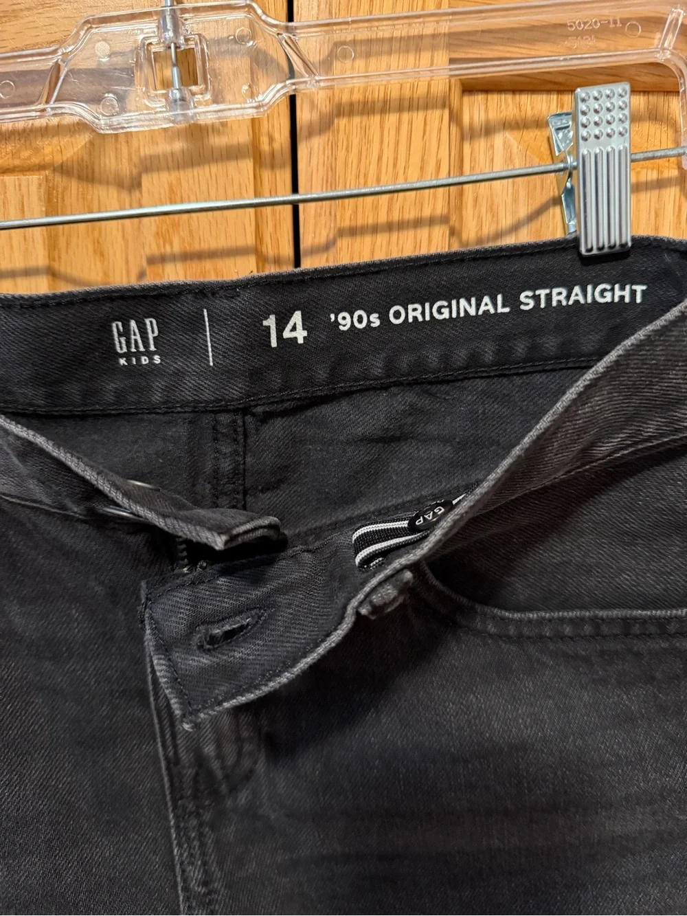 GAP High-Rise Black Straight-Leg Girls Jeans